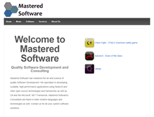 Tablet Screenshot of masteredsoftware.com